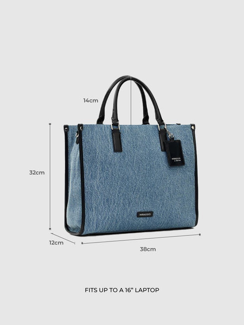 Denice Denim Tote Bag